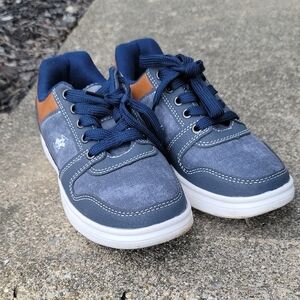 Beverly Hills Polo Club Kids' Sneakers in Navy and Tan